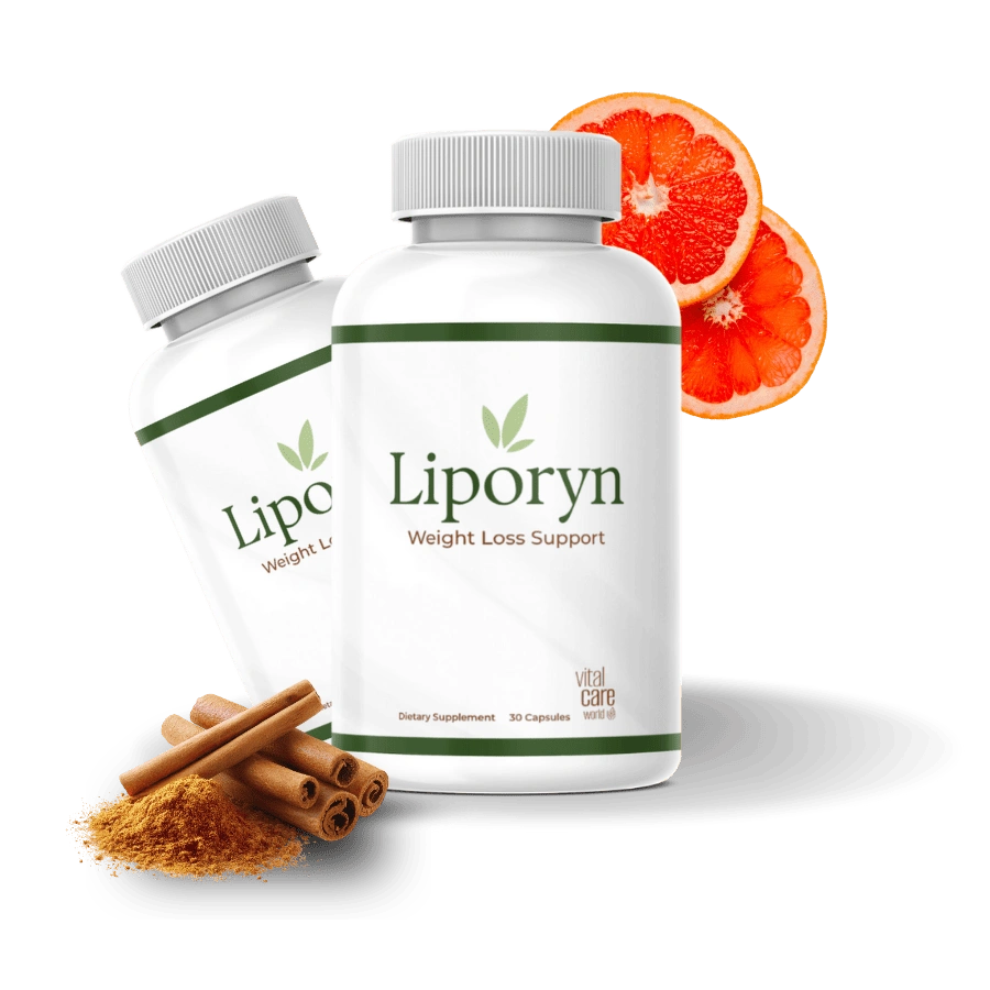 Liporyn dietary supplement bottle for healthy metabolism, weight balance, energy, appetite wellness, and everyday metabolic support